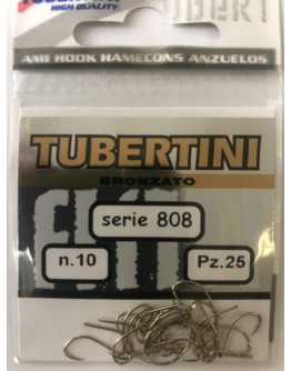 Kabliukai Tubertini Serie 808 Bronzato 25vnt.