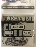 Kabliukai Tubertini Serie 204 BN juodo chromo 25vnt.