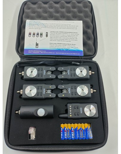 Electronic bite indicator 4+1+ motion detector HUKO FR698 + gift