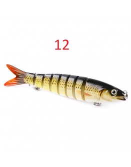 Minnow Hard Multi Jointed Fishing Lure 130mm 19g
