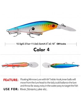 Minnow floating lure 115mm 10,5g