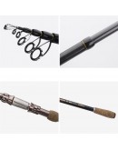 Carbon telescopic spinning rod 7-15g, MH , 2,4-2,7m