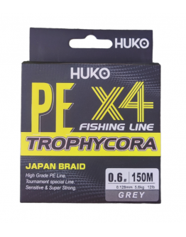 Braided fishing line PE4 HUKO Trophycora  , 150m 