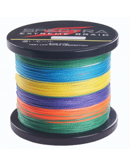 Braided fishing line PE4  Multicolor Spectra extreme braid 500m (Variuos diameter)