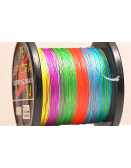 Braided fishing line PE8  Multicolor Spectra extreme braid 1000m , 0,32mm 0,36mm