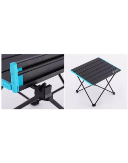 Outdoor folding light aluminum table