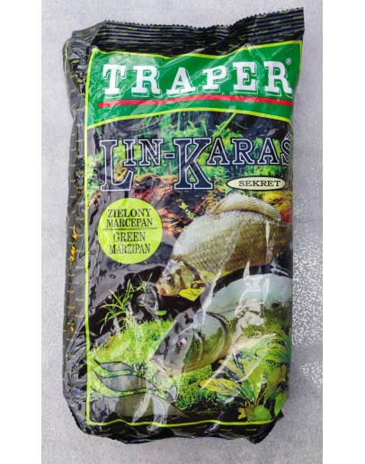 Groundbait Traper Secret Tench/Crucian GREEN Marzipan, 1Kg