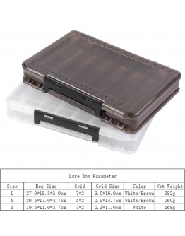 Plastic Fishing Lure Box Double Sided container